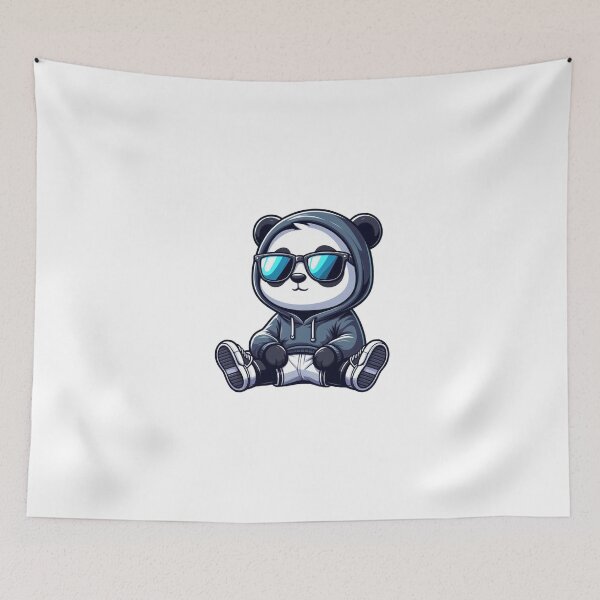 Item preview, Relaxed Panda in Hoodie and Sunglasses – Funny Cool Cartoon designed and sold by Confuzz1ed.