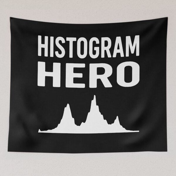 Item preview, Histogram Hero Photography Graphic Tee designed and sold by ThreadQuirk.
