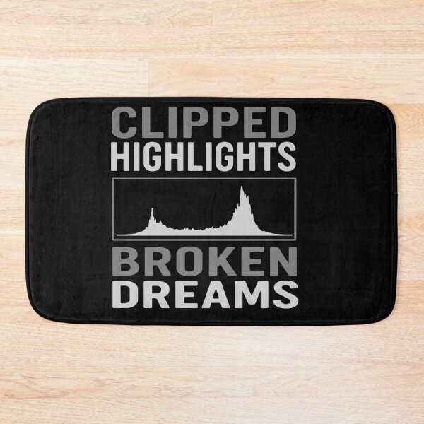 Item preview, Clipped Highlights Broken Dreams Histogram Tee designed and sold by ThreadQuirk.