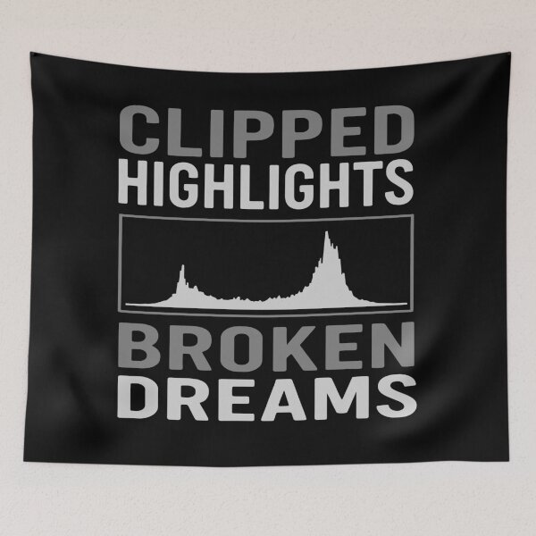 Item preview, Clipped Highlights Broken Dreams Histogram Tee designed and sold by ThreadQuirk.