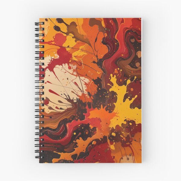 Item preview, Otoño Fundido: Arte Abstracto con Salpicaduras en Ricos Colores Otoñales designed and sold by Harmonic_Layers.