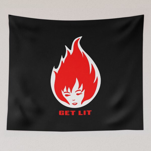 Item preview, FLAMEHEAD. GET LIT. OUTLINED. designed and sold by 5hertz.