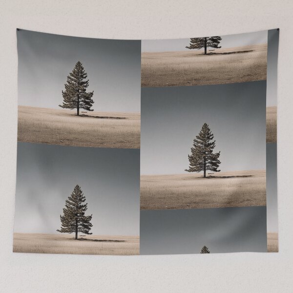 Item preview, Stillness Beneath the Pale Sky with a Lone Ponderosa Tree  designed and sold by mrpropcake.