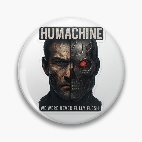 Item preview, HUMACHINE – Cyberpunk Half Human Half Machine Face  designed and sold by ElementalBeast1.