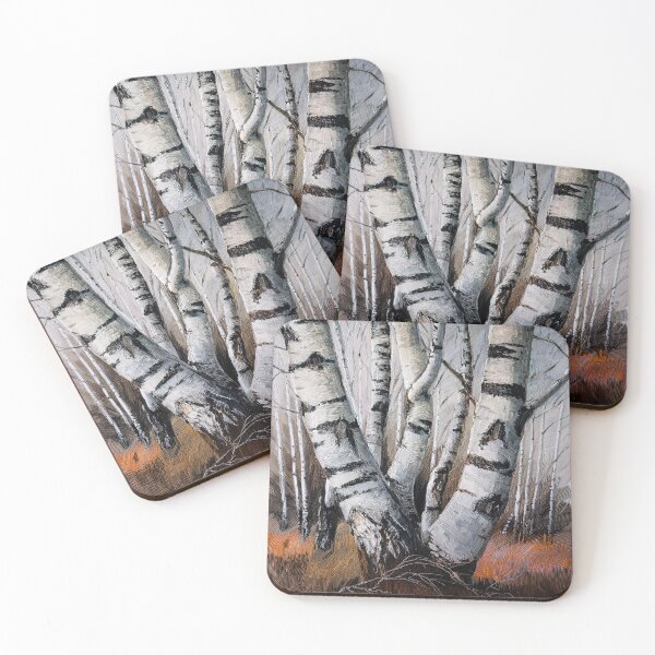 Item preview, Whispers of the Twisted Birch in Frosted Light and Inky Shadows designed and sold by mrpropcake.