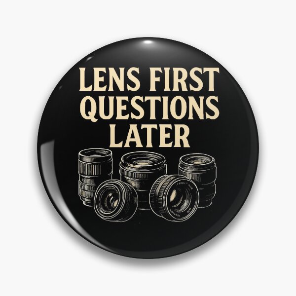 Item preview, Lens First Questions Later Photography Tee designed and sold by ThreadQuirk.