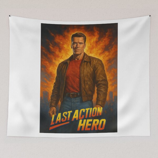 Item preview, Last Action Hero Arnold Schwarzenegger artwork designed and sold by Action Heroes Stuff.