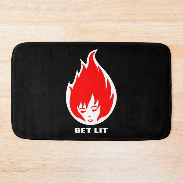 Item preview, FLAMEHEAD. GET LIT. OUTLINED. WHITE TEXT. designed and sold by 5hertz.