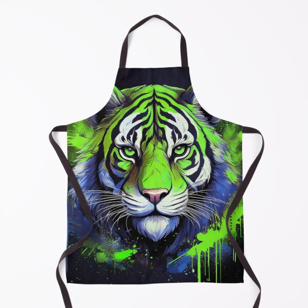 Item preview, Contemplative Young Tiger in Abstract Spray and Stencil Layers designed and sold by mrpropcake.