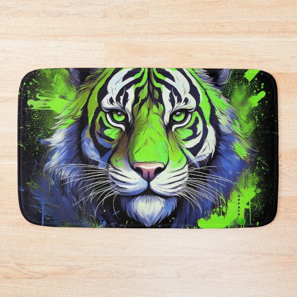 Item preview, Contemplative Young Tiger in Abstract Spray and Stencil Layers designed and sold by mrpropcake.