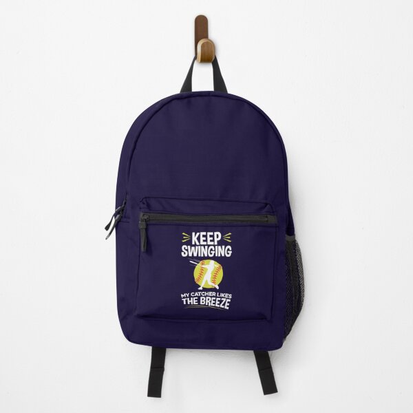 Item preview, Keep Swinging My Catcher Likes The Breeze Softball designed and sold by jaygo.