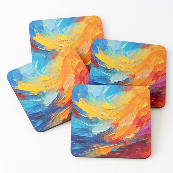 Item preview, Vibrant Textured Pop Art Explosion on Canvas designed and sold by mrpropcake.