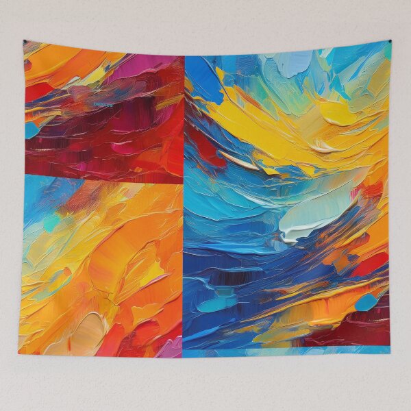 Item preview, Vibrant Textured Pop Art Explosion on Canvas designed and sold by mrpropcake.