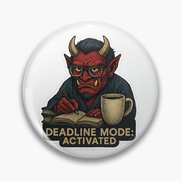 Item preview, Study Oni – Deadline Mode Activated  designed and sold by ElementalBeast1.