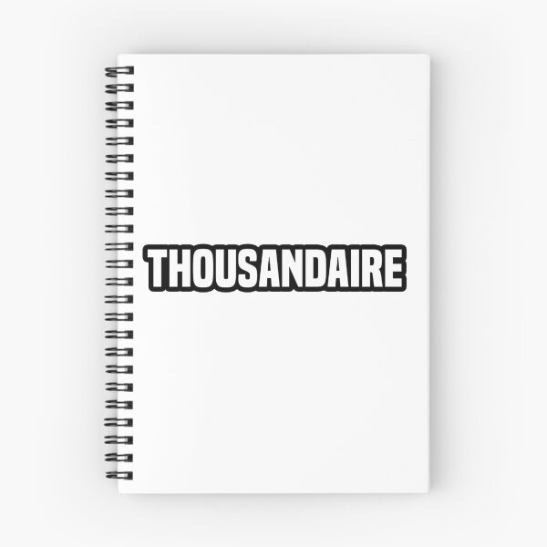 Item preview, Thousandaire, Manifesting Words in Outline designed and sold by Memes N Lore .