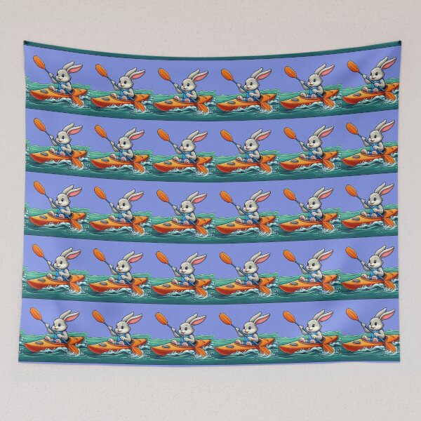 Item preview, Adventurous Bunny's Kayaking Expedition designed and sold by IraBum.