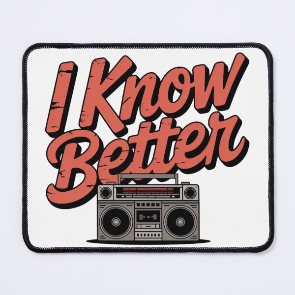 Item preview, I know better, old-school vintage  designed and sold by Merch-Kitsune.