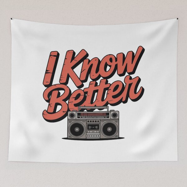 Item preview, I know better, old-school vintage  designed and sold by Merch-Kitsune.