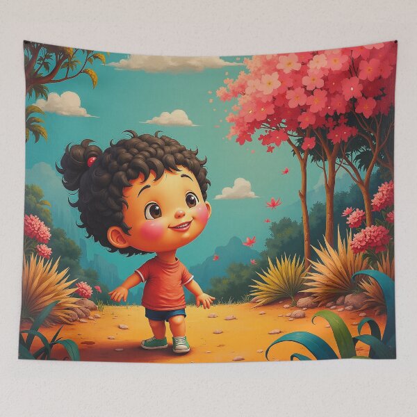 Item preview, Happy Flowering Field Girl designed and sold by JonelleTshirts.