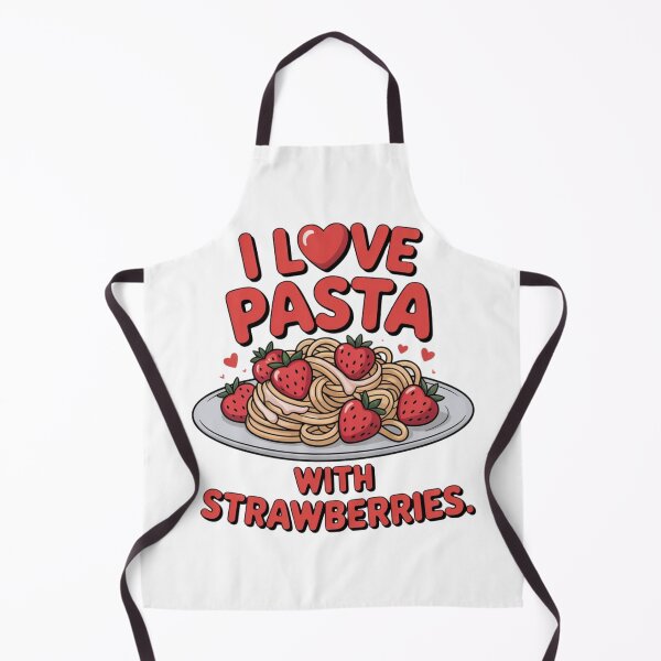 Item preview, I Love Strawberry Pasta Wimbledon designed and sold by Merch-Kitsune.