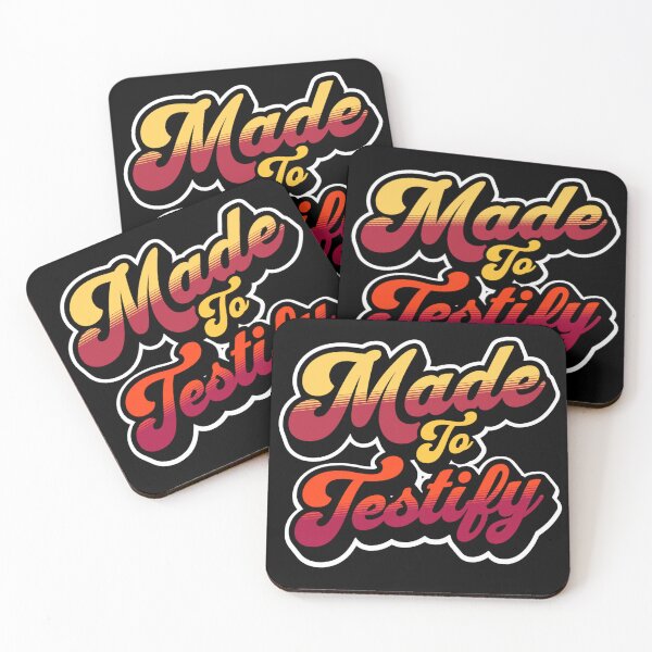 Item preview, Made to Testify, Retro Gradient Faith Typography designed and sold by Bliss Find And Design.