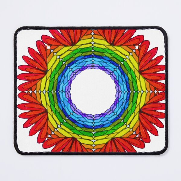 Item preview, Rainbow Radiance Mandala – Flower Ring of Light designed and sold by KornDala88.