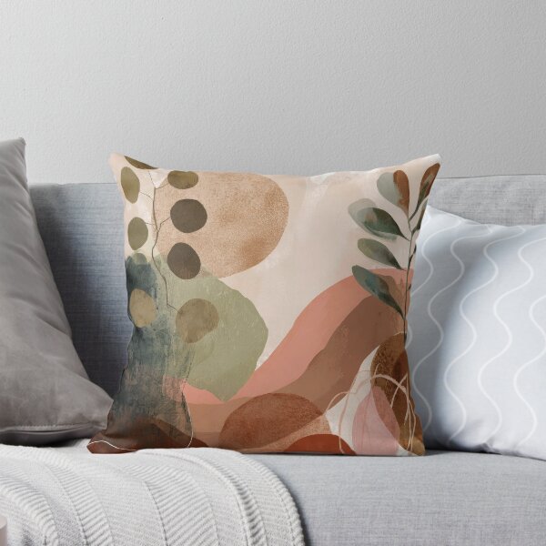 Item preview, Boho Earth Tones, Sage, Salmon-Pink Aesthetic Abstract designed and sold by DEC02.