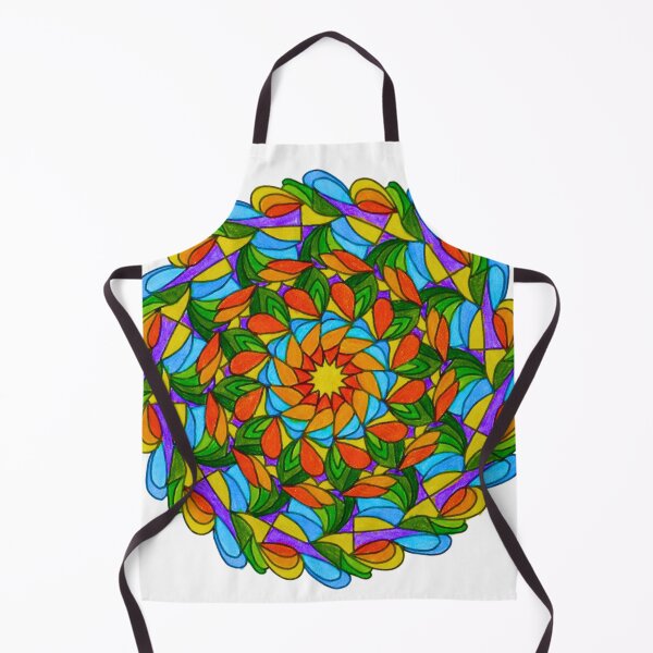 Item preview, Floral Harmony Mandala – Colorful Petals and Leaves designed and sold by KornDala88.