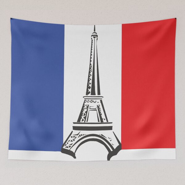 Artikelvorschau, EIFFEL FLAG Pop Art entworfen und verkauft von Bruce ALMIGHTY Baker.