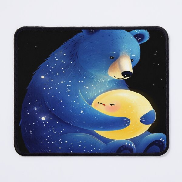 Item preview, Bear and moon designed and sold by saly55887.