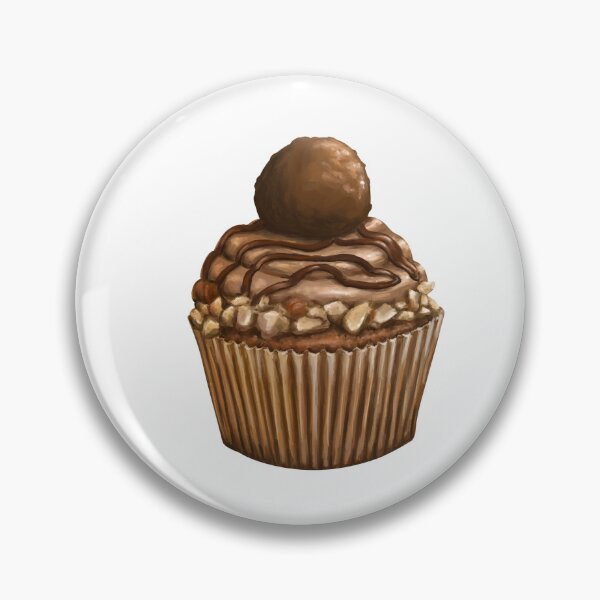 Item preview, Hazelnut cupcake with chocolate on top designed and sold by Pocket Doodle Stickers.