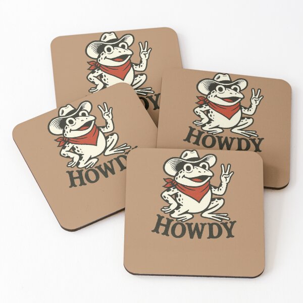 Item preview, Cute Howdy Frog – Western Cowpoke Toad with Charm designed and sold by FrictionMaxxing.