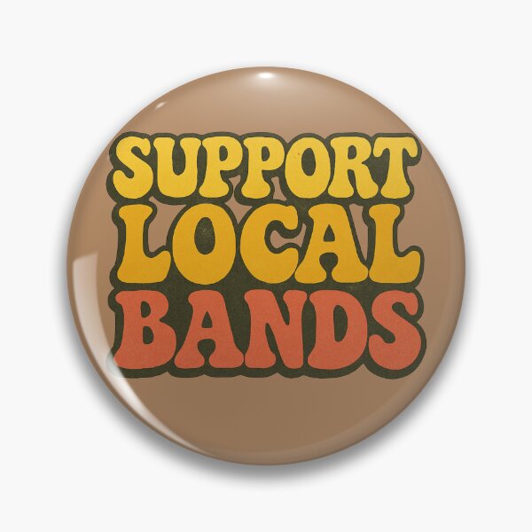 Item preview, Support Local Bands – Retro Grunge Music Lover Design designed and sold by FrictionMaxxing.