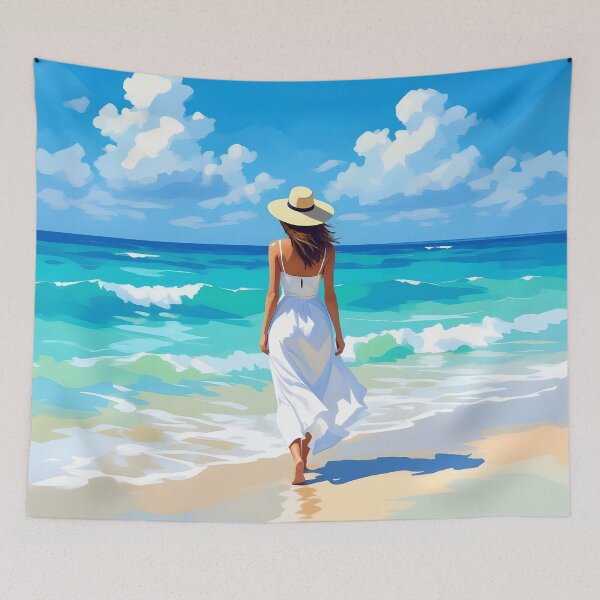 Item preview, Barefoot Serenity A Walk On the Beach designed and sold by Glimmersmith.