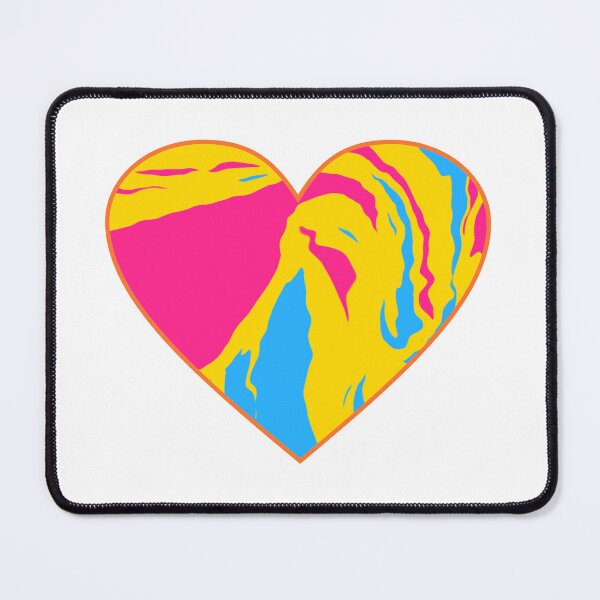 Item preview, Pansexual pride flag heart designed and sold by KellieSpace.