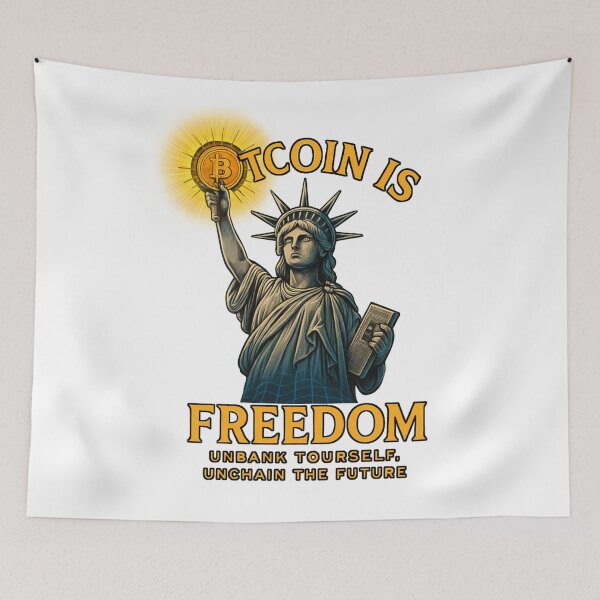 Item preview, Bitcoin Is Freedom – Decentralized Liberty Design designed and sold by BitCrop.