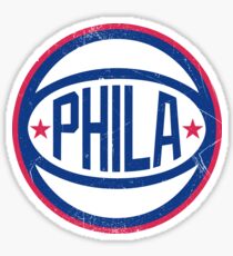 Phila retro Ball 1 Sticker