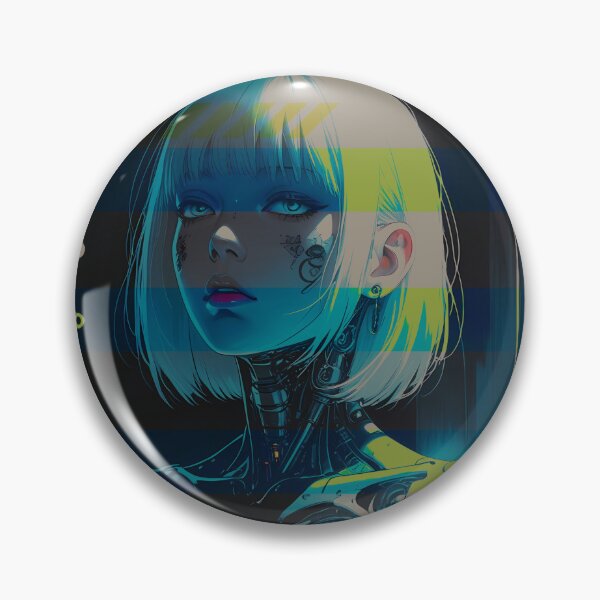 Item preview, Cyborg girl with white hair designed and sold by BOZGO.