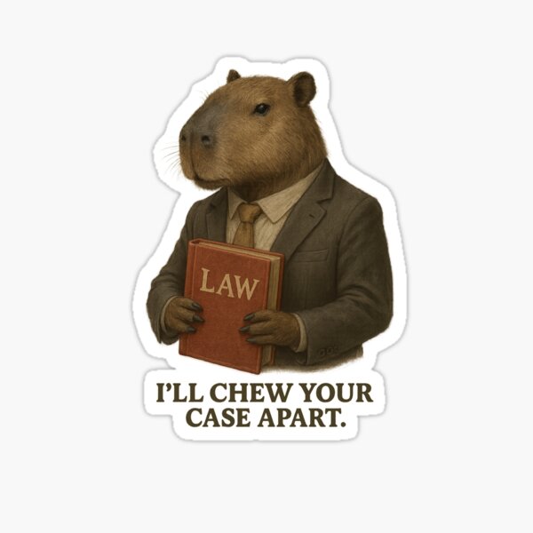 Item preview, Capybara Lawyer designed and sold by Capybarastore_77.