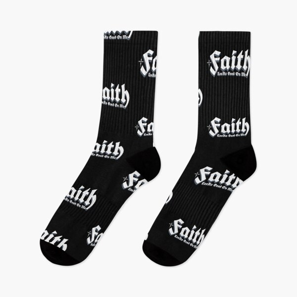 Item preview, Faith Looks Good On Me – Gothic Christian Typography designed and sold by Bliss Find And Design.