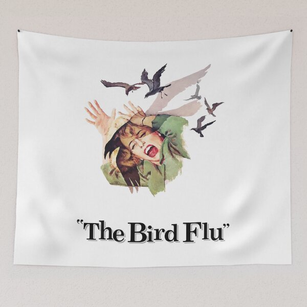 Item preview, The Bird Flu – Scarier than the Hitchcock movie The Birds designed and sold by Winner Chicken Dinner Designs.