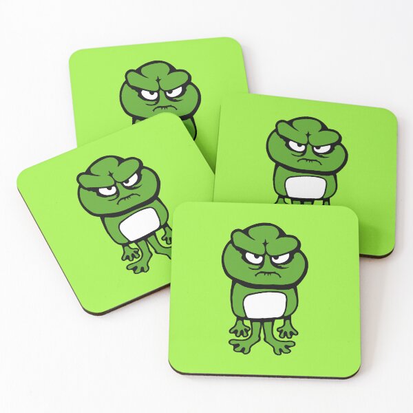 Item preview, Frog Evil Frustrated Mad Bad Unhappy Aggressive Alien designed and sold by shirt-o-mat.