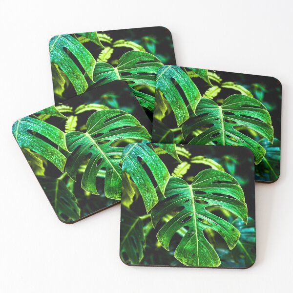 Item preview, Tropical Monstera Glow – Jungle Leaf Photography designed and sold by Code4Designs.