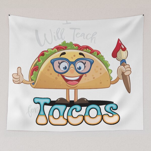 Item preview, Essential I will Teach for Tacos Art Teacher Female designed and sold by SaltCreatives.