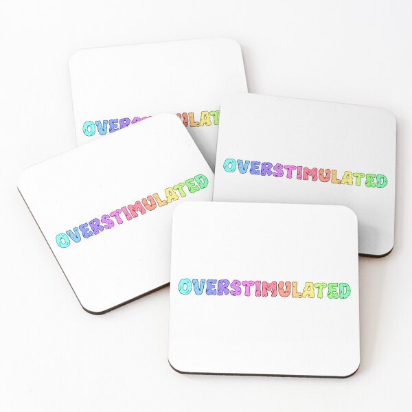 Item preview, Overstimulated colorful rainbow melting text designed and sold by nostakesart.