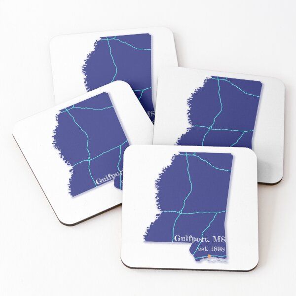 Item preview, Gulfport, MS [Blue] designed and sold by PhilbonianDezin.