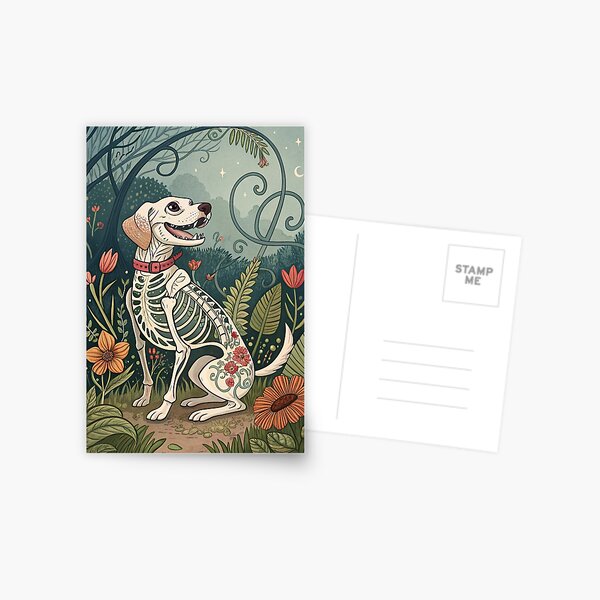 Item preview, Art Nouveau Skeleton Dog #2 designed and sold by Mark and Heather.