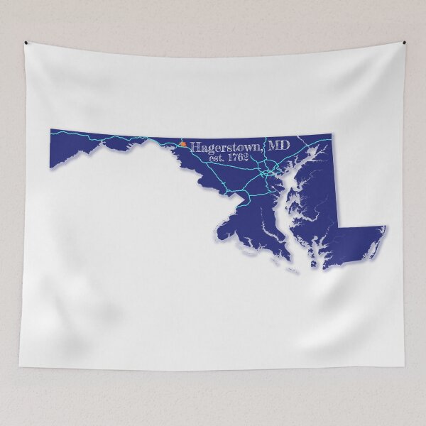 Item preview, Hagerstown, MD [Blue] designed and sold by PhilbonianDezin.