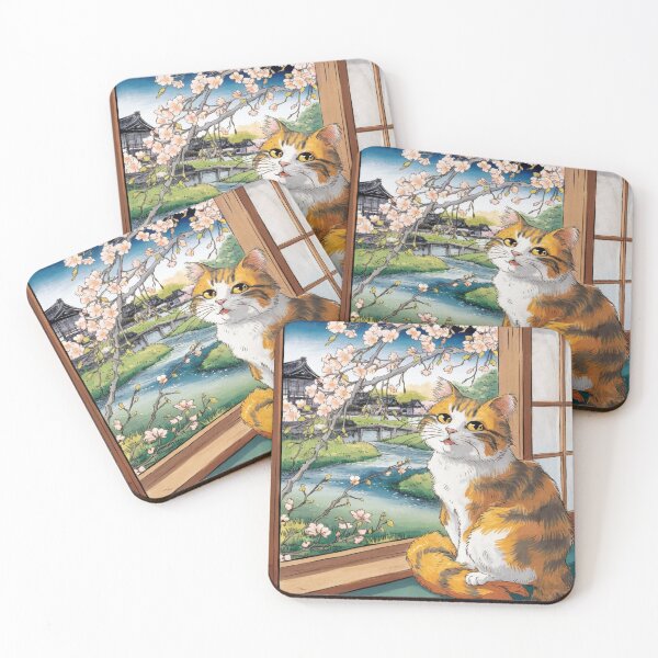 Item preview, HIROSHIGE CAT. Japanese cat designed and sold by Obinne.
