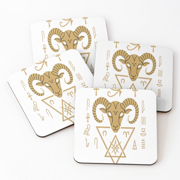 Item preview, "Aries Zodiac Sacred Geometry – Energizing Spiritual Ram Design" designed and sold by NUR.
